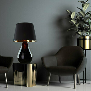 Lacrima Black/Gold Night Lamp 1 Pł. small 1