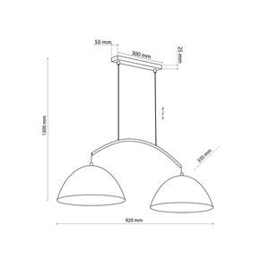 Faro New Black Pendant Lamp 2 Pł small 3