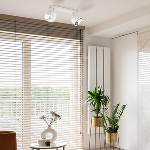 Altea White Ceiling Lamp 2 Pł + Light Bulbs small 1