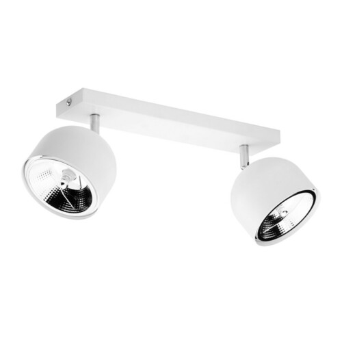 Check Altea White Ceiling Lamp 2 Pł + Light Bulbs