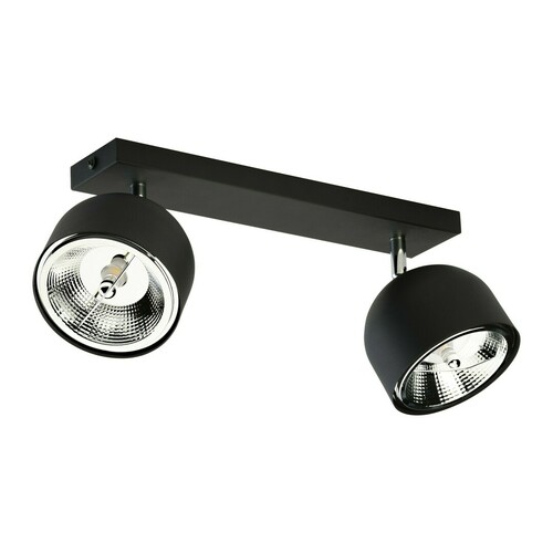 Check Altea Black Ceiling Lamp 2 Pł + Light Bulbs