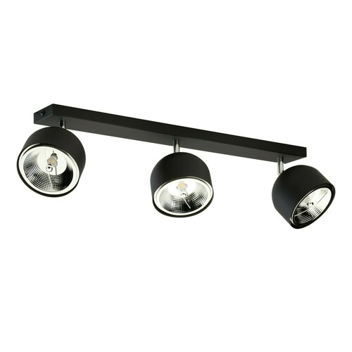 Check Altea Black Ceiling Lamp 3 Pł + Light Bulbs