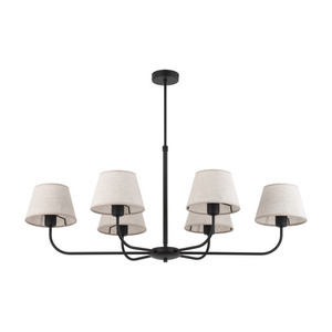 Chicago Linen Ceiling Lamp 6 Pł. small 1