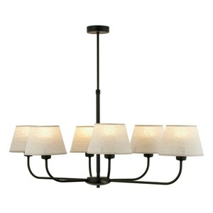 Chicago Linen Ceiling Lamp 6 Pł. small 8