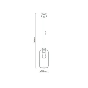 Marco Brown Pendant Lamp 1 Pł small 4