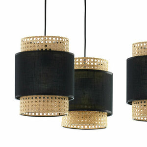 Boho Black Pendant Lamp 3 Pł small 4