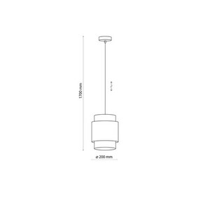 Boho White Pendant Lamp 1 Pł 200 small 3