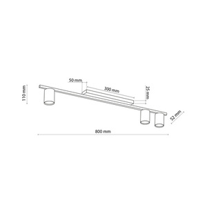 Logan White Ceiling Lamp 3 Pł. small 7