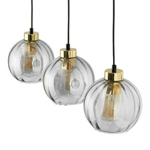 Devi Transparent Pendant Lamp 3 Pł Strip. small 3