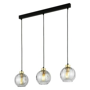 Devi Transparent Pendant Lamp 3 Pł Strip. small 4