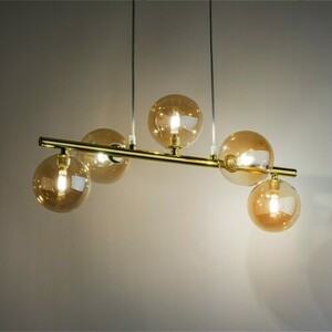 Estera Gold Pendant Lamp 5 Pł small 5