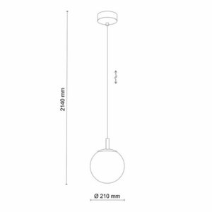 Cadix Gold Pendant Lamp 1 Pł 210 small 4