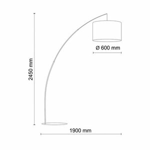 Moby Gray Floor Lamp 1 Pł. small 2