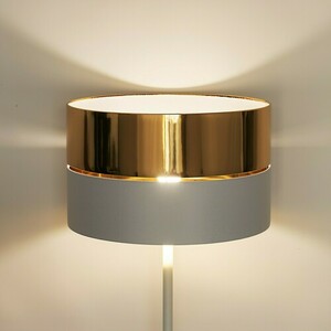 Hilton White/Gold Floor Lamp 1 Pł small 1