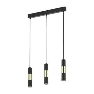 Vivien Black/Gold Pendant Lamp 3 Pł Strip. small 0