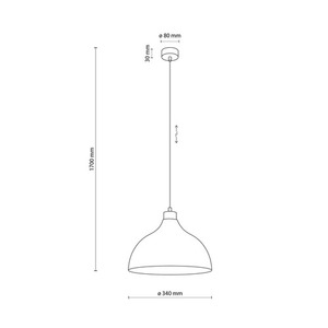 Cap Beige Pendant Lamp 1 Pł small 9