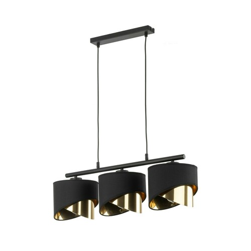 Check Grant Black Pendant Lamp 3 Pł