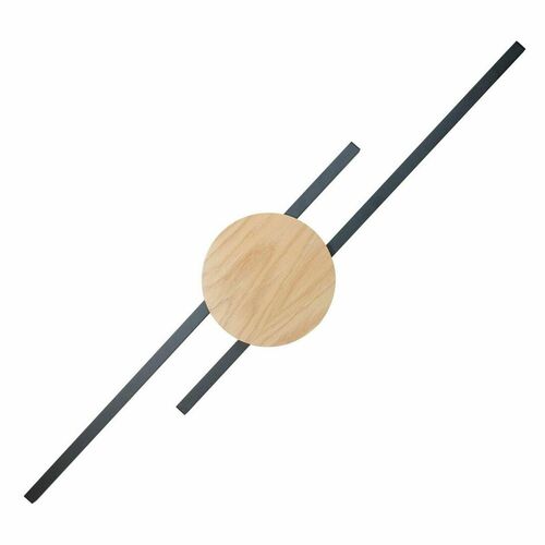 Check Java Black Wood Wall lamp 2 Pł
