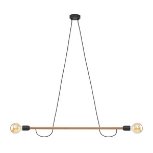 Helix Wood Walnut Pendant Lamp 2 Pł small 8