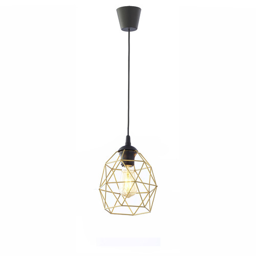 Check Galaxy Black/Gold 1 Pł Small Pendant Lamp