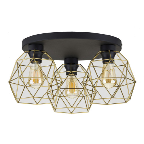 Check Galaxy Black/Gold Ceiling Lamp 3 Pł Kolo
