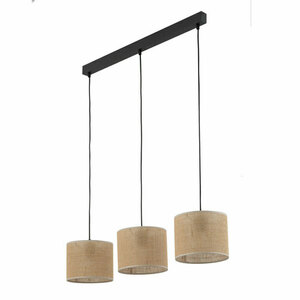 Jute Pendant Lamp 3 Pł Strip. small 5