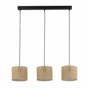 Jute Pendant Lamp 3 Pł Strip. small 0