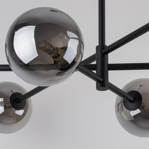 Sarius Black/Graphite Ceiling Lamp 6 Pł Tall small 1
