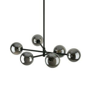 Sarius Black/Graphite Ceiling Lamp 6 Pł Tall small 8