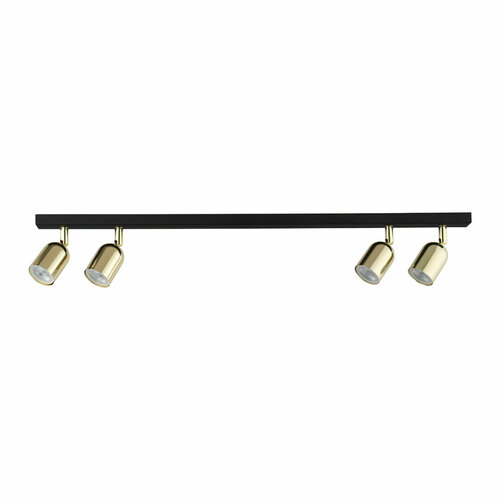 Check Top Black Gold Ceiling Lamp 4 Pł.
