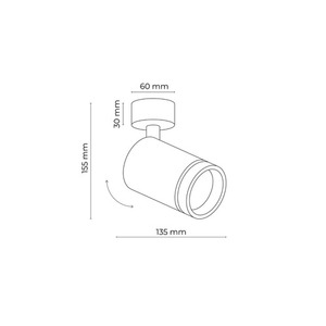 Jet White 1x GU10 small 6