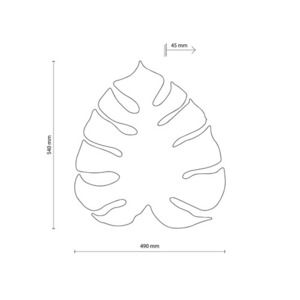 Monstera Xl Black Wall lamp 4 small 3