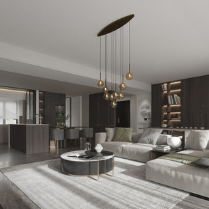 Estera Brown Ceiling Lamp 9 Pł small 1