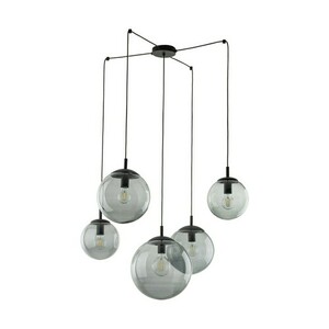 Esme Graphite Pendant Lamp 5 Spider. small 3