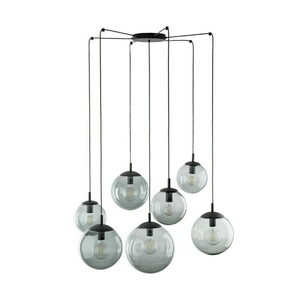 Esme Graphite Pendant Lamp 7 Spider. small 1