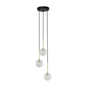 Nilos Black / Gold Pendant Lamp 3Fl small 1