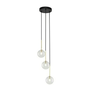Nilos Black / Gold Pendant Lamp 3Fl small 5