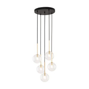 Nilos Black / Gold Pendant Lamp 5 small 4