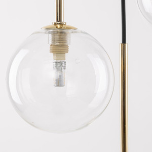 Nilos Black / Gold Pendant Lamp 10 Pł small 4