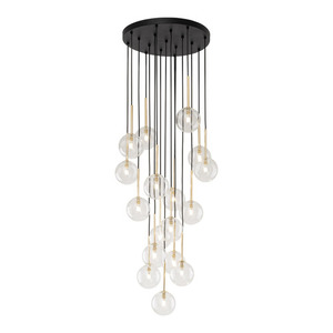 Nilos Black / Gold Pendant Lamp 17 small 6