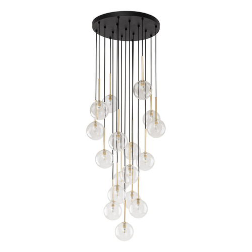 Check Nilos Black / Gold Pendant Lamp 17