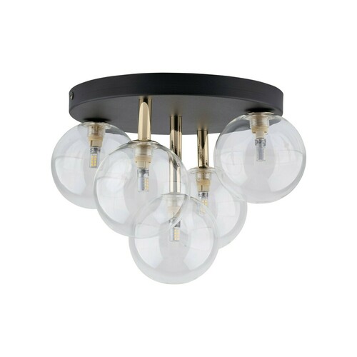 Check Nilos Black / Gold Ceiling Lamp 5Pł
