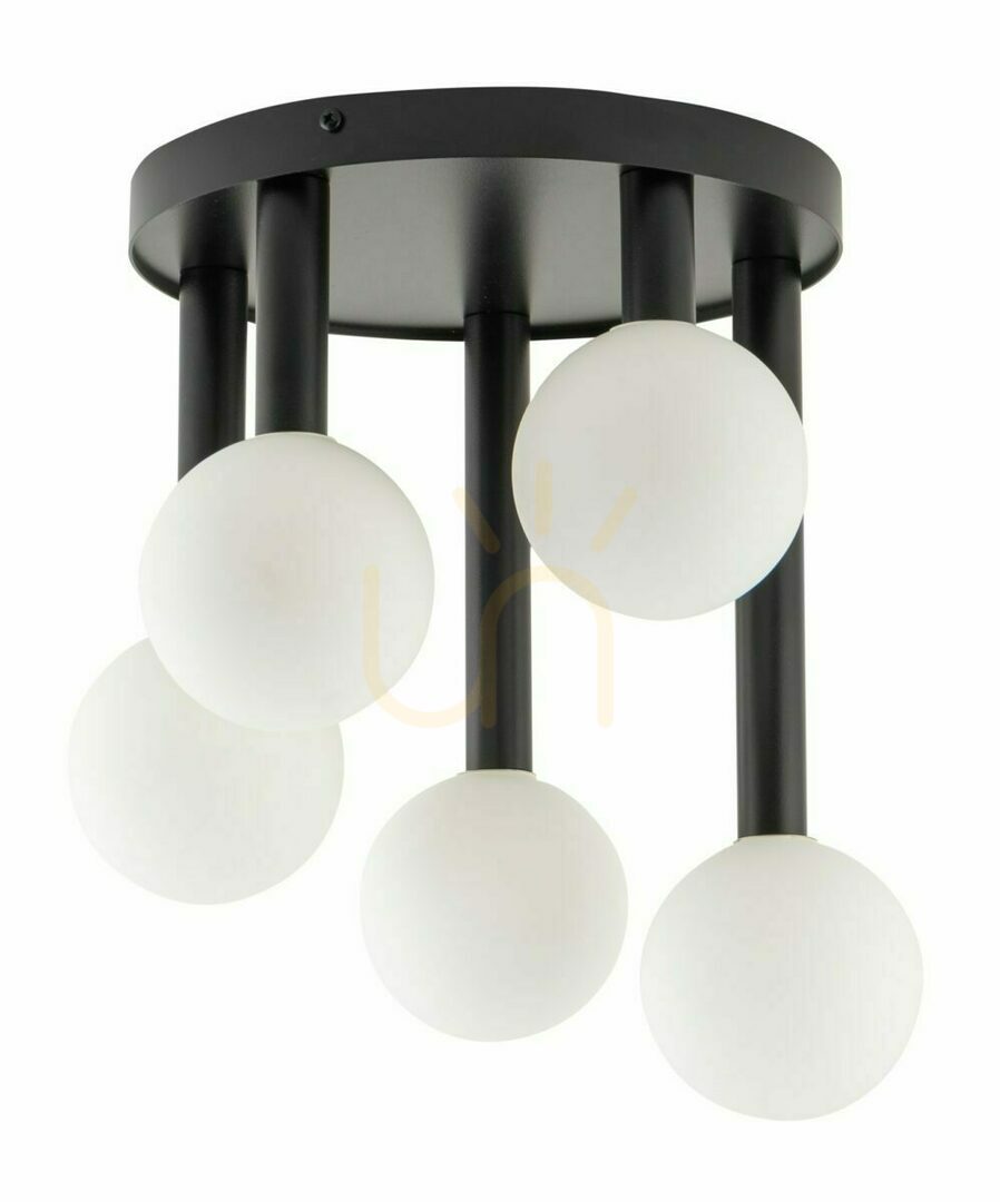 Ceiling Light Sigma Perla 5 Black 33485