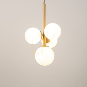Sigma Perla 4-Light Gold Beige Pendant Lamp 33606 small 2