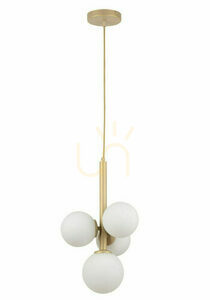 Sigma Perla 4-Light Gold Beige Pendant Lamp 33606 small 0