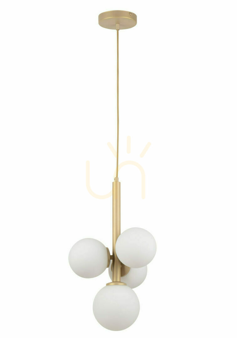 Sigma Perla 4-Light Gold Beige Pendant Lamp 33606