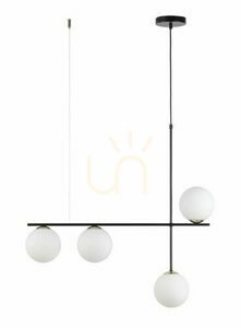 Pendant lamp Sigma Silia 4 Black 4x G9 LED 74 cm SKU 33691 small 0