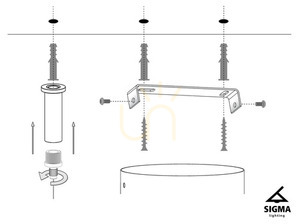 Pendant lamp Sigma Vendo 6 black 33695 small 2