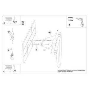 GALAKSE 90cm black LED wall lamp 2700-6500K Thoro small 9