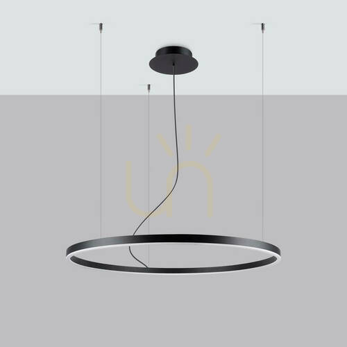 Check Chandelier ODA 80 black LED 3000K Thoro